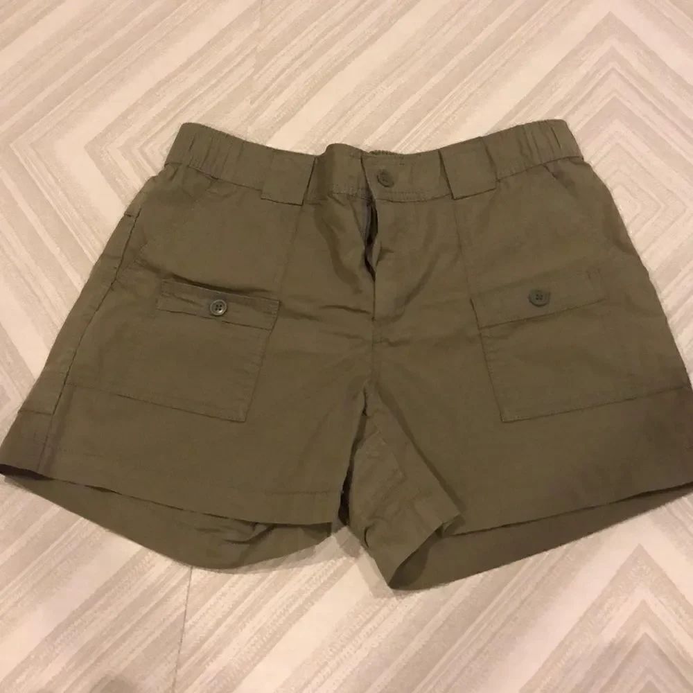 Gap Olive Green Cargo-Type Shorts